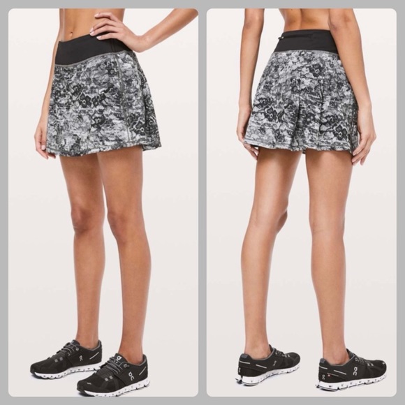 Lululemon Pace Rival in Masked Lace Print Mini Athletic Skort Size 4 - Picture 10 of 10